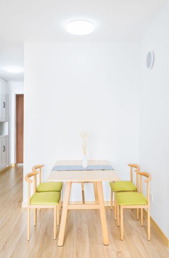 A new house with two bedrooms and one living room in Japanese modern pure white and minimalist decoration style