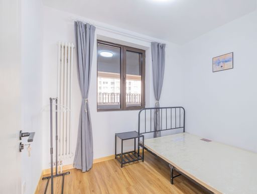 A new house with two bedrooms and one living room in Japanese modern pure white and minimalist decoration style