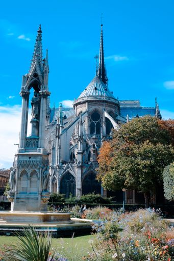The iconic Notre Dame de Paris, France
