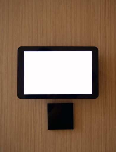 Blank Bilboard. blank billboard a tab on a wooden wall.