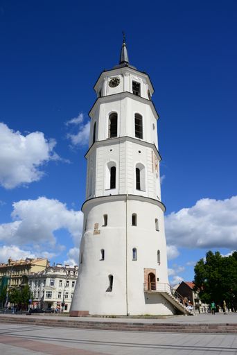 Cathedral Bell Tower, in central Vilnius, Lithuania