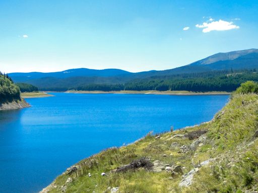 A beautiful view from Transalpina road over Parang mountains, Romania