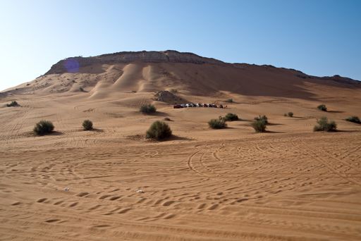 Sharjah, United Arab Emirates – April 9, 2021, early morning off-roading and dune bashing around Al Madam desert with UAE Off roaders, one of best att
