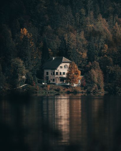 house on lake bled in Slovenia