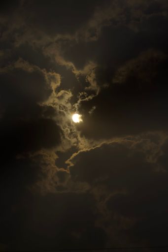 A beautiful night sky illuminated by a bright full moon