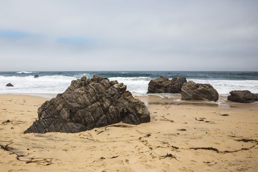 A coast shot in Point Sur State Historic Park Big, USA