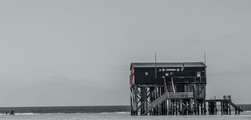 A beautiful view of St. Peter-Ording in North Sea, Germany