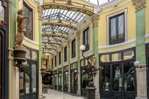 The vintage interior of Gutierrez Passage in Valladolid, Castilla y Leon, Spain
