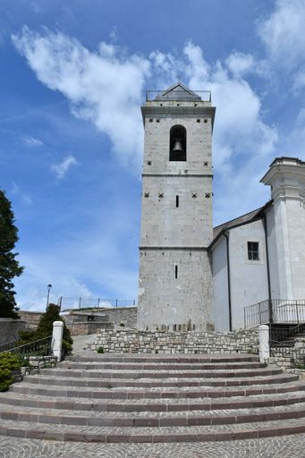 The medieval architecture of Capracotta, a village in the mountains of Molise.