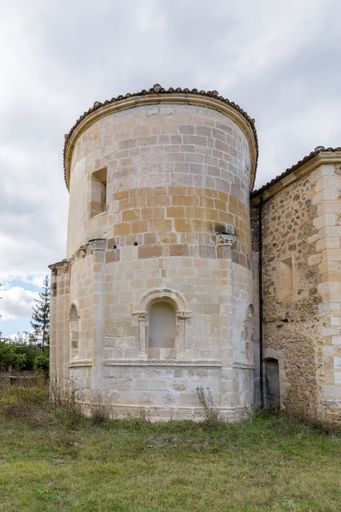A vertical shot of the famous San Andres De Tabliega in Burgos, Spain