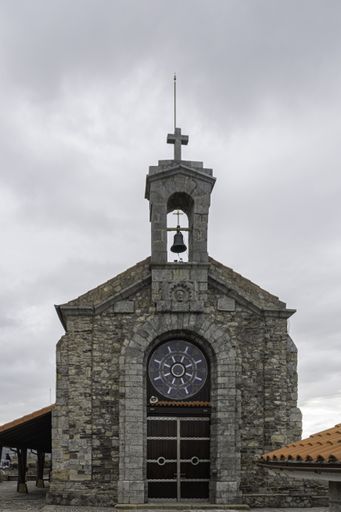 Detail of the old church on the mountain