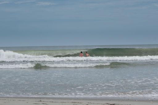 People swimming in the beautiful blue ocean of Myrtle Beach, South Carolina