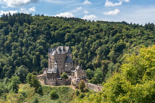 An old stone Eltz Castle in Rhineland