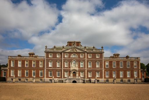 The Wimpole Estate under a cloudy sky in England.