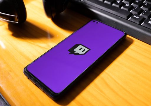 Spain, 04, 08, 2021. Twitch streaming service on a mobile phone screen.