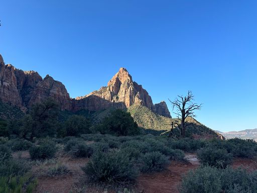 An aerial view of the Zion National Park in Utah,