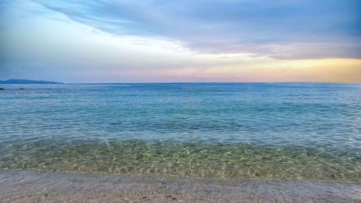 Corsica, France, transparent turquoise water on a beautiful beach in summer