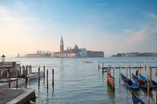the beautiful Laguna Veneta in Venice, Italy
