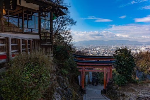 The Fushimi Inari Taisha Shrine in Kyoto, Japan.
