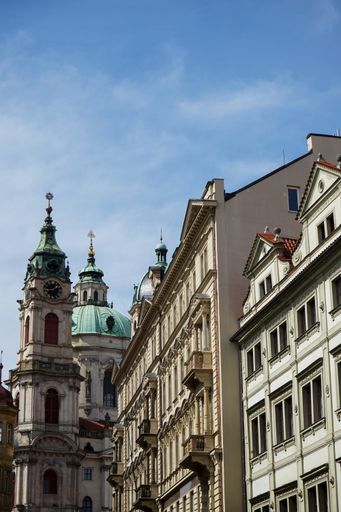 A building near St. Nicholas Church Prague Czechia