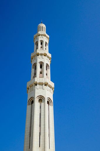 The Sultan Qaboos Grand Mosque in Oman, Middle East, Asia
