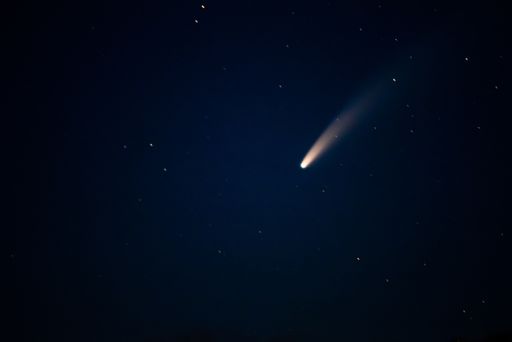 The Comet Neowise in the night sky