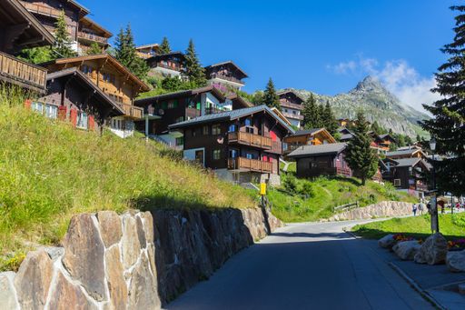 A beautiful shot of Bettmeralp district in Valais, Switzerland