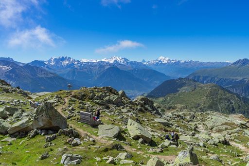 A beautiful scenery of Swiss Alps, Valais region, Switzerland