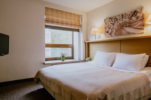 A beautiful shot of bedroom interior