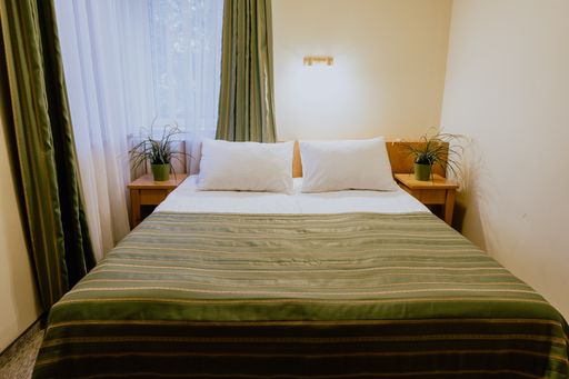 A beautiful shot of bedroom interior
