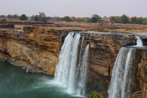 A beautiful shot of the Chitrakote Waterfalls in India