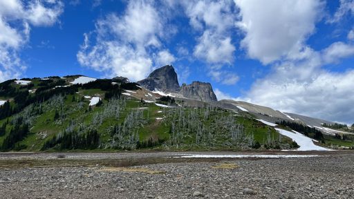 A scenic view of the Black Tusk in Garibaldi Provincial Park. BC, Canada.
