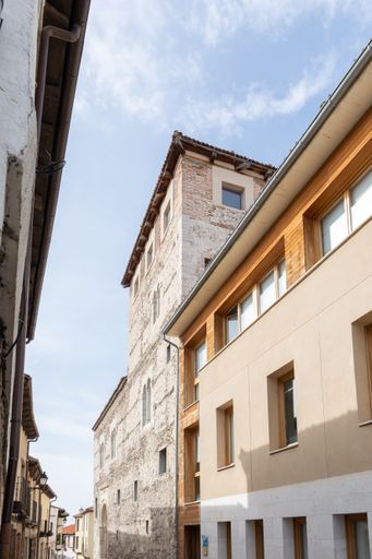 The Pedro I palace building in the street of Cuellar