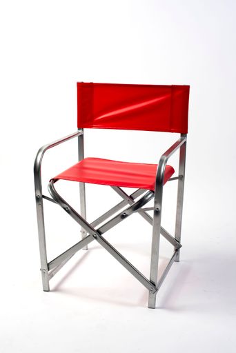 A foldable interior chair isolated on a white background