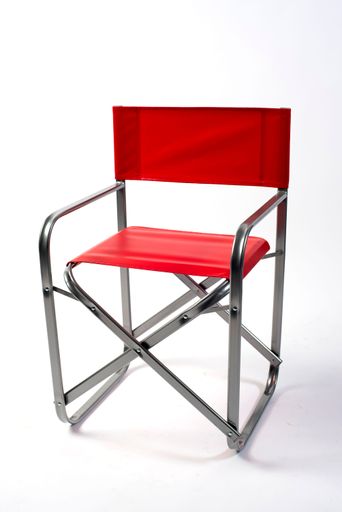 A foldable interior chair isolated on a white background