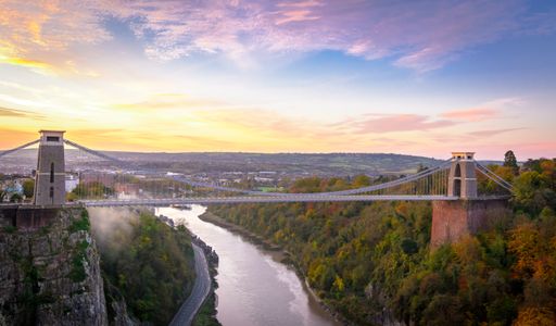 An aerial view of Clifton Down Bristol UK
