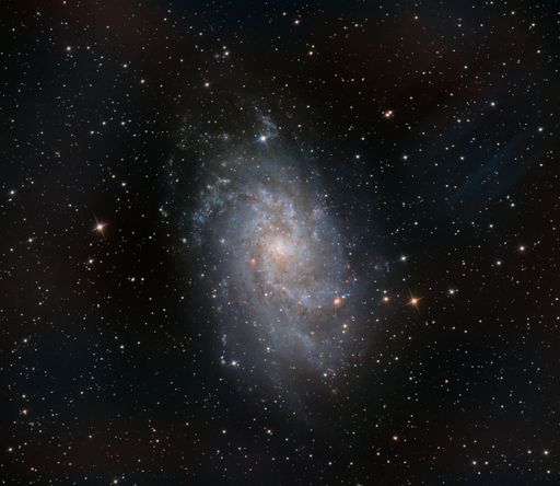 The mesmerizing Triangulum Galaxy in the star filled night sky