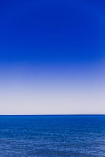 Beautiful background of the sea against blue-white gradient sky