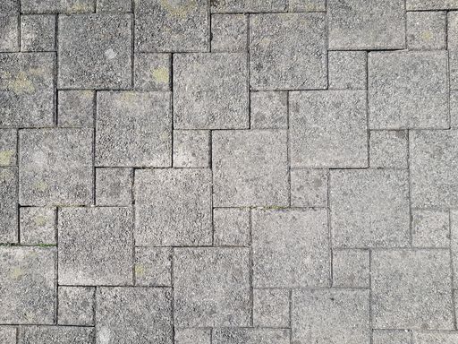 A top view of paving slabs