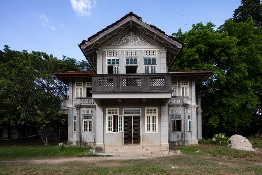 An abandoned mansion in Penang, Malaysia during the daytime