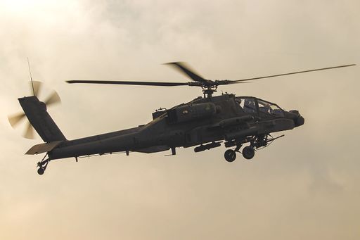 Hechtel-Eksel 09-11-2022 AH 64 Apache in flight at Sanicole International airshow