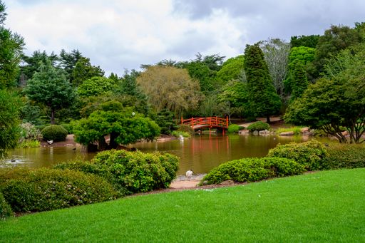 A beautiful shot of a public park in toowoomba,  queensland australia