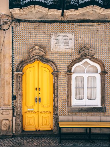 A traditional home from the 1800s in Olhao, a city in the Algarve, Portugal