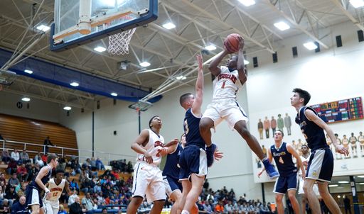 Fall high school basketball game