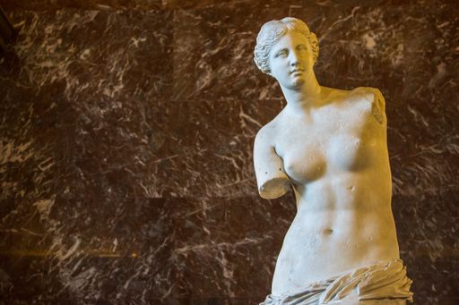 The Venus de Milo at the Louvre Museum, Paris, France