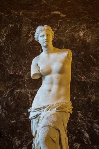 The Venus de Milo at the Louvre Museum, Paris, France