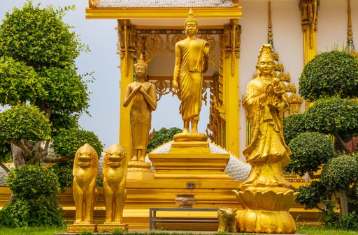 The Wat Thai Samakkhi Buddhist temple in Thailand
