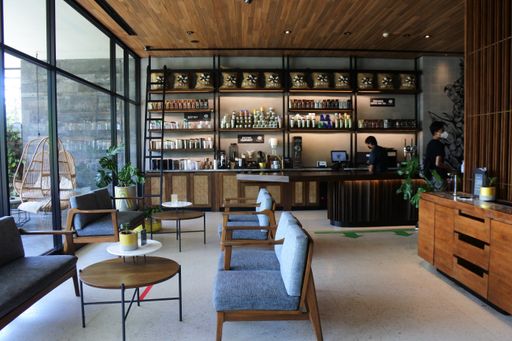 starbucks Bali Dewata Reserve, one of the largest Starbucks stores in Southeast Asia, Bali, February 12, 2021
