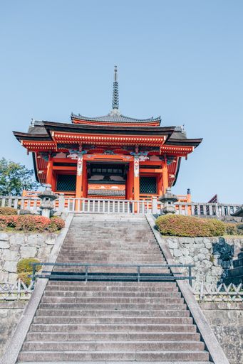 The pagoda at Kiyomizu-dera temple in Kyoto, Japan