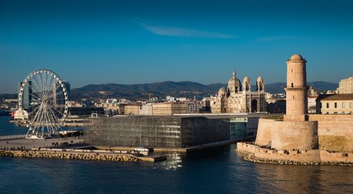 A beautiful view of The Museum of European and Mediterranean Civilisations in Marseille, France